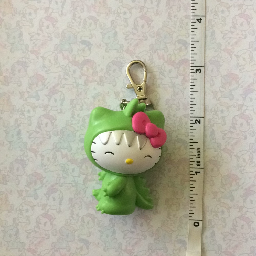 Hello kitty kaiju keychain/ bag charm